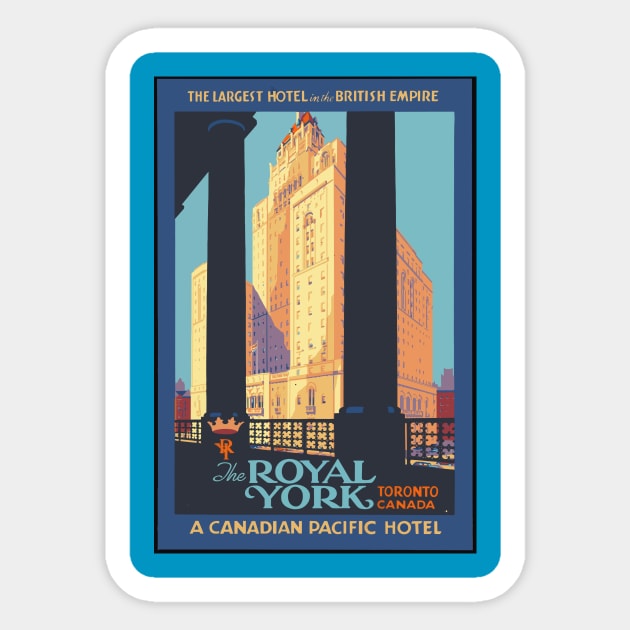 Vintage Poster Royal York Sticker by Yaelledark